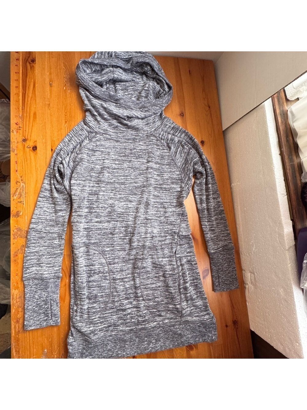 Athleta hooded gray casual dress size small nwot - Picture 13 of 16
